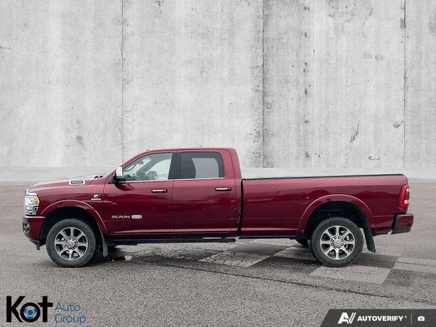 2019 RAM 3500 Laramie Longhorn | 6.7L Cummins Turbo | 8' Box | Loaded! | Towing  image 8