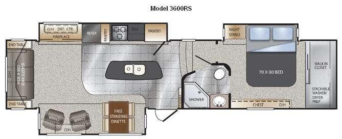 Used 2012 Keystone RV Alpine 3600RS display photo