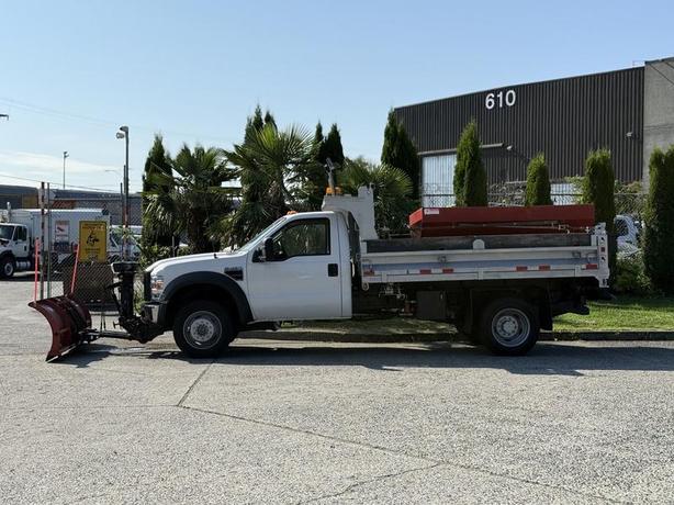 2008 Ford F-450 SD Regular Cab Dually 2WD Plow Sander Truck with Dump Box image 6