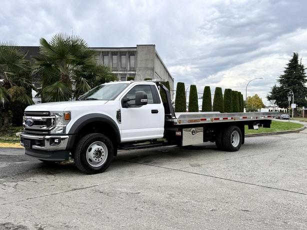 2022 Ford F600 XLT 4x4 Roll-Off Flat Deck Tow Truck image 5