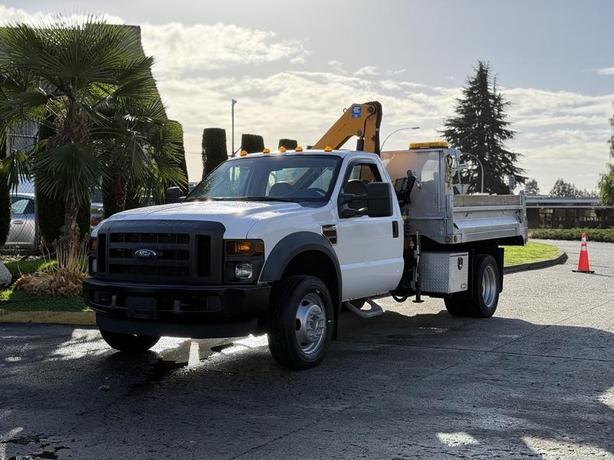 2008 Ford F-550 XL Super Duty Dump Truck with Effer Crane – Diesel image 4