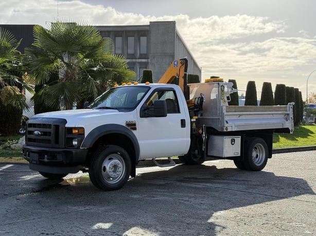 2008 Ford F-550 XL Super Duty Dump Truck with Effer Crane – Diesel image 5