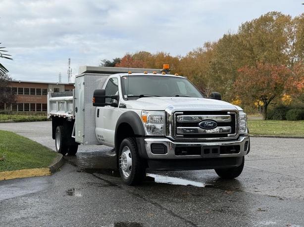 2012 Ford F-550 11-Foot Dump Truck with Aluminum Cabinets & PTO image 2
