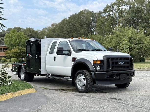 2008 Ford F-450 SD SuperCab Dually Diesel 11-Foot Flat Deck 2WD with Storage Com image 1