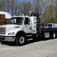 2012 Freightliner M2 112 22 Foot Flat Deck With Crane Air Brakes Natural Gas thumbnail image 5