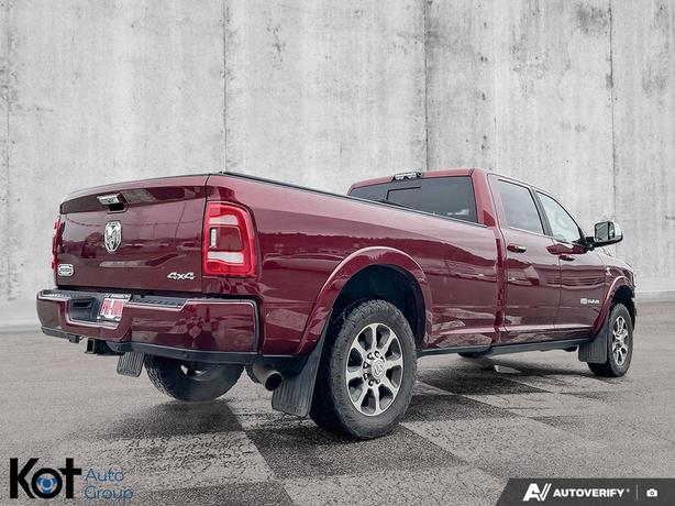 2019 RAM 3500 Laramie Longhorn | 6.7L Cummins Turbo | 8' Box | Loaded! | Towing  image 5