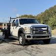 2014 Ford F-550 Super Duty 4x4 Crew Cab 11-Foot Flat Deck Truck thumbnail image 2