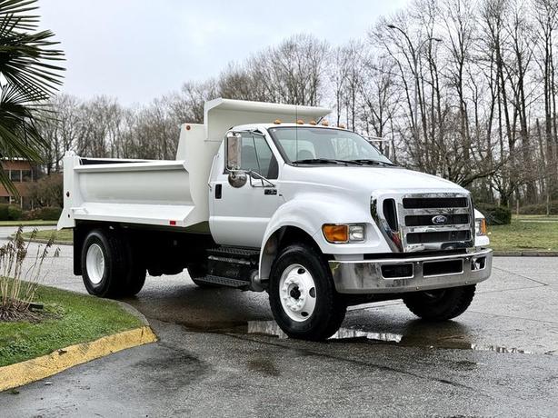 2011 Ford F-750 XL Super Duty Cummins 12-Foot Dump Truck with Air Brakes image 1