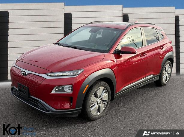 2021 Hyundai Kona Electric Ultimate BLINDSPOT! REAR CROSS TRAFFIC! LEATHER! SUNR image 1