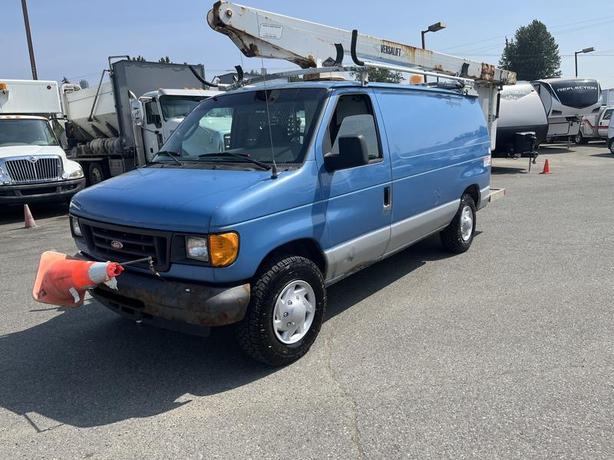 2005 Ford E-350 Super Duty Cargo Van with 29 ft Versa Lift Bucket image 1