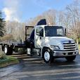 2015 Hino 358 22-Foot Flat Deck Truck with Dump Function and Amco Veba Crane thumbnail image 2