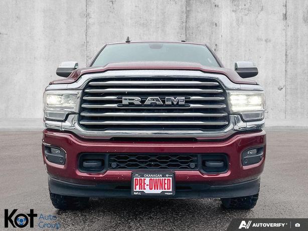 2019 RAM 3500 Laramie Longhorn | 6.7L Cummins Turbo | 8' Box | Loaded! | Towing  image 2