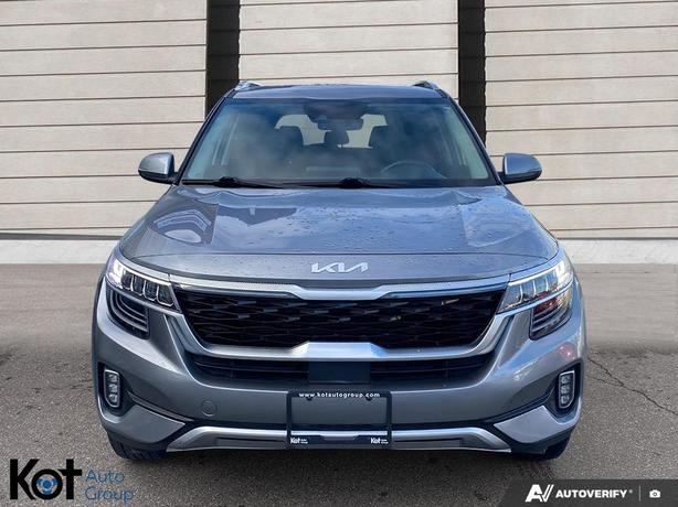 2023 Kia Seltos EX LEATHER HEATED & VENTILATED SEATS! SUNROOF! NAVIGATION! BLUET image 2