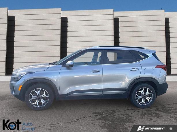 2023 Kia Seltos EX LEATHER HEATED & VENTILATED SEATS! SUNROOF! NAVIGATION! BLUET image 3