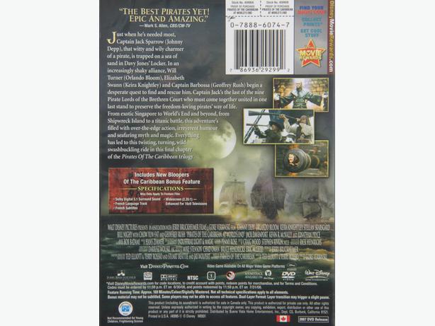 Pirates of the Caribbean 3: At World's End (Bilingual) (DVD) image 2
