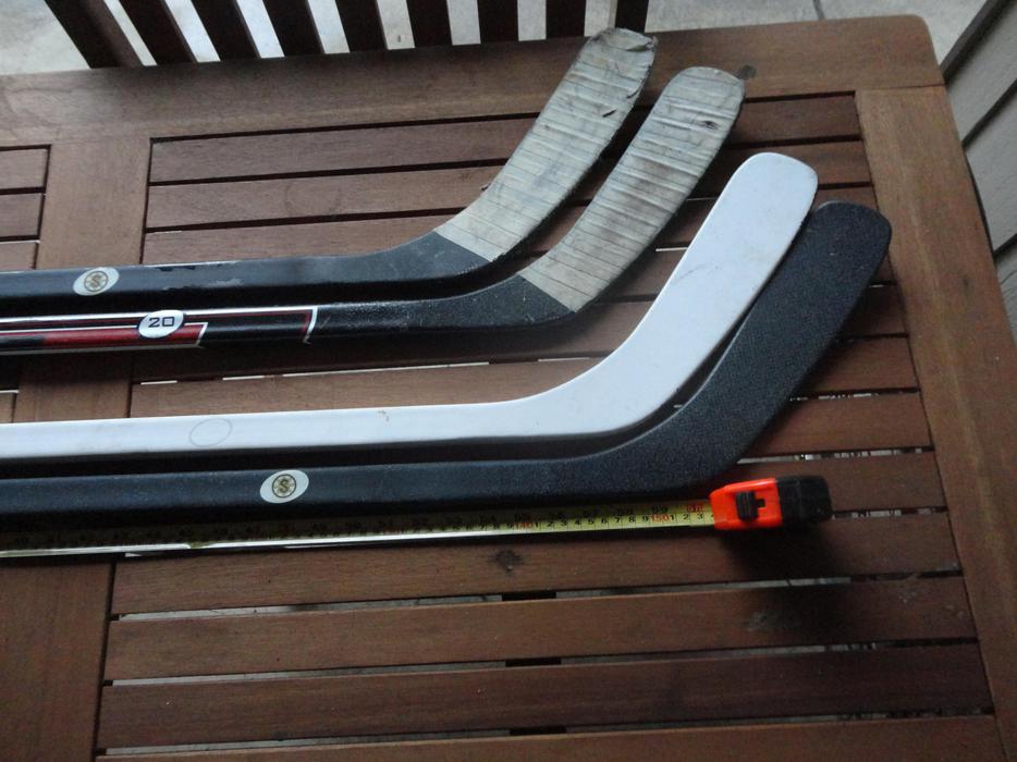 Base Hockey Sticks x 4 new and lightly used. display photo