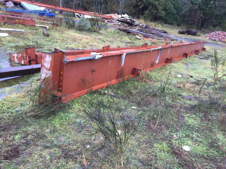 Heavy Long Steel I beams..Wood beams and posts as well some plate display photo