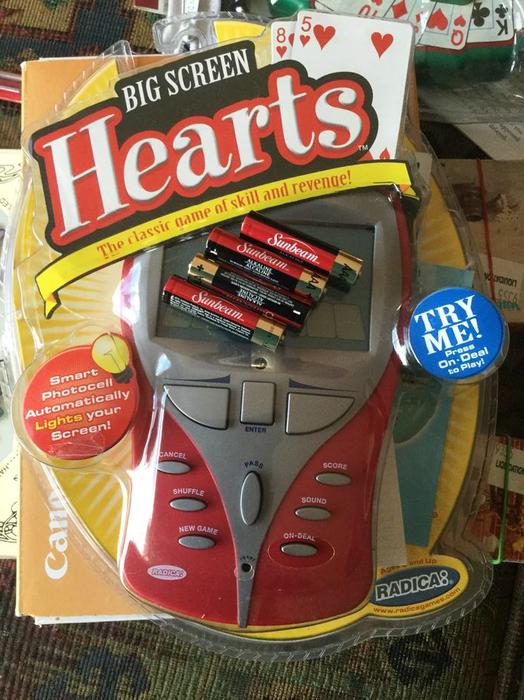 RADICA BIG SCREEN HEARTS  ** Electronic Handheld GAME NEW display photo