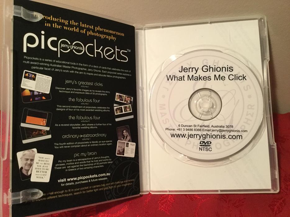JERRY GHIONIS - What makes me click - Photography DVD display photo