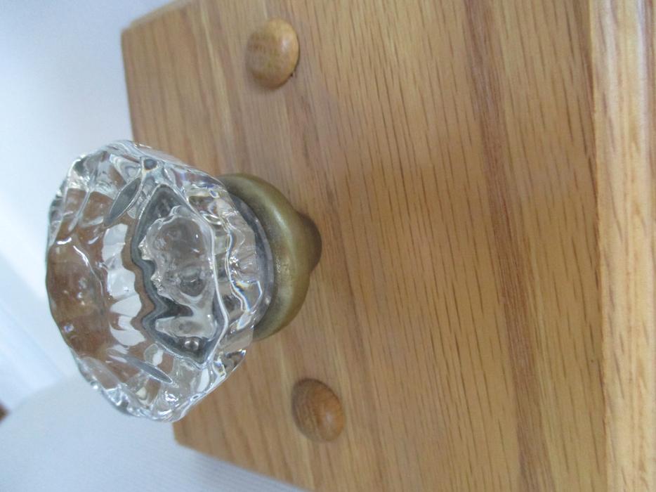 Single Use Vintage Antique Crystal Glass Doorknob Hanger display photo