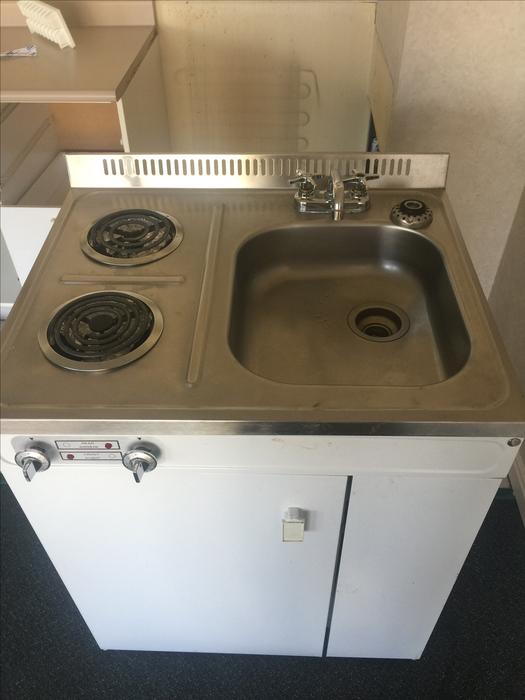 Woods  stainless steel mini kitchenette display photo
