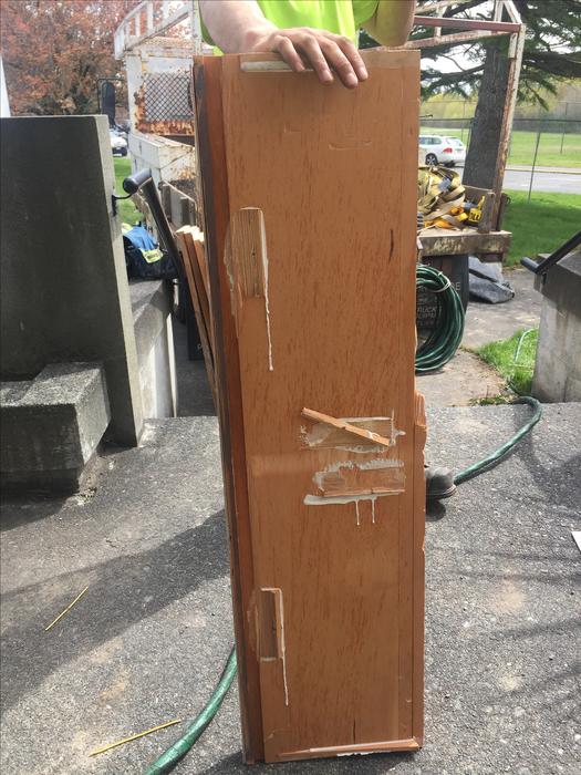 Douglas fir edge grain stair threads 4 ft display photo