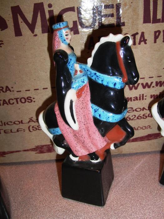 16 Ceramic Chess Men display photo