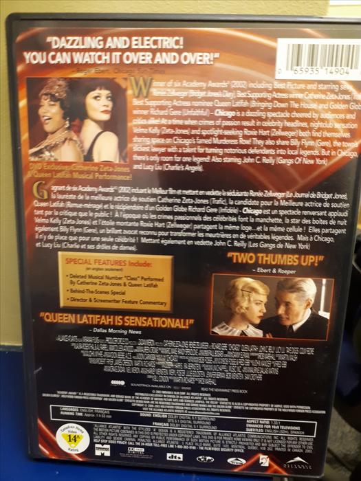 6 Academy Award Winner Including Best Picture CHICAGO DVD display photo