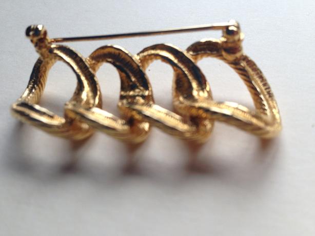 GOLD SPIRAL PIN/BROOCH image 2