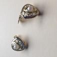 Silver plated pearl clip on earrings thumbnail image