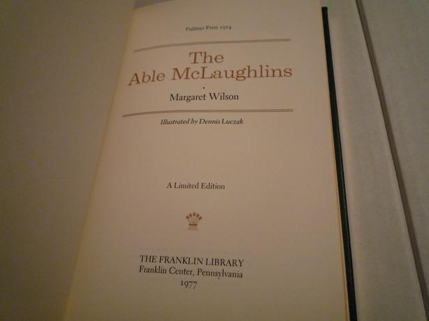 Franklin Library: The Able McLaughlins by Margaret Wilson image 8