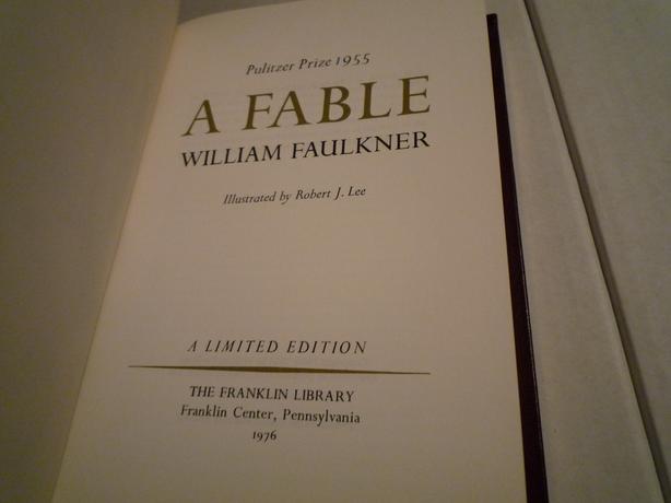 Franklin Library: A Fable by William Faulkner image 7