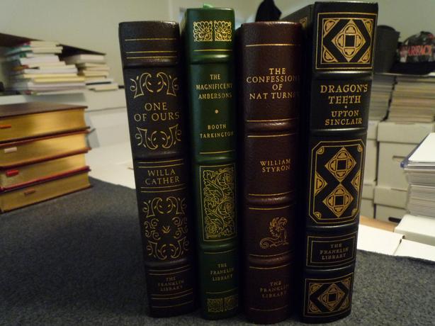 Franklin Library: Lot of 4 Leather Bound Pulitizer Prize Winning Books image 1