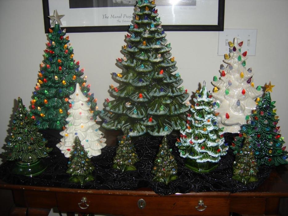 WANTED: Vintage Ceramic Christmas Trees display photo