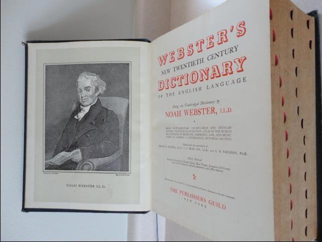 1943 Webster's New Twentieth Century Dictionary display photo