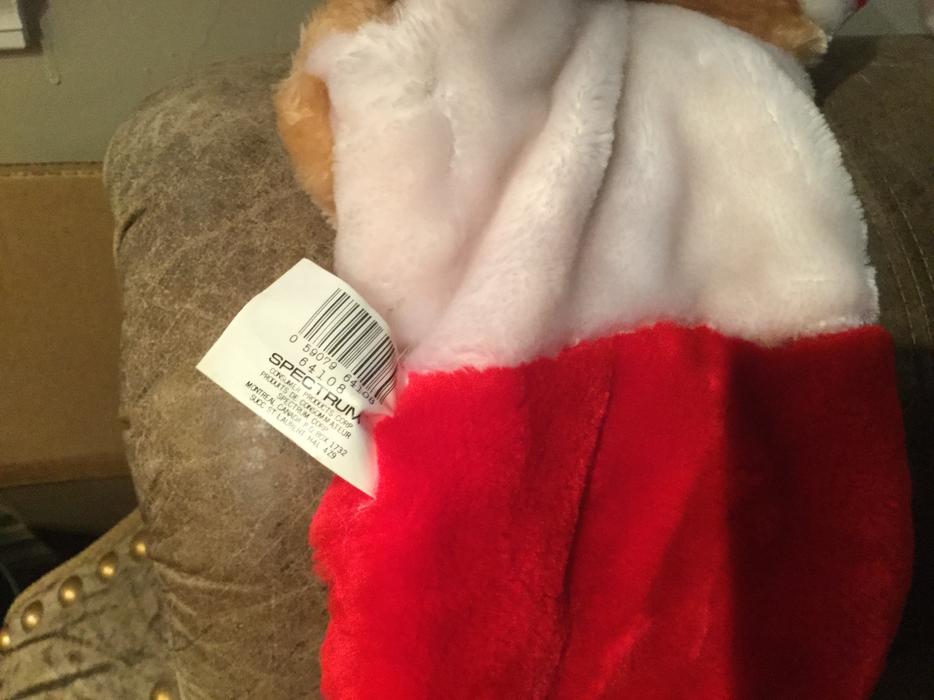 VINTAGE Bear Christmas Stocking *** Collectible ** Hard to find display photo