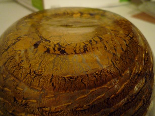 Hand Made Gold leaf Infused Glass Decorative Dish or Ashtray image 4