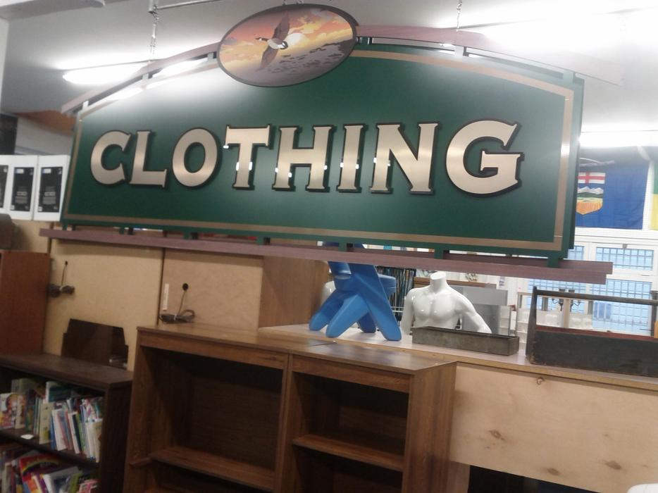 Large Clothing Sign display photo