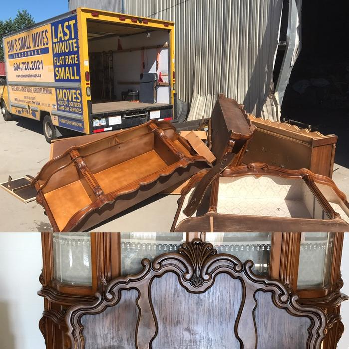 Pullout Couch, Television, Dresser, China cabinet, Hutch Junk Removal display photo