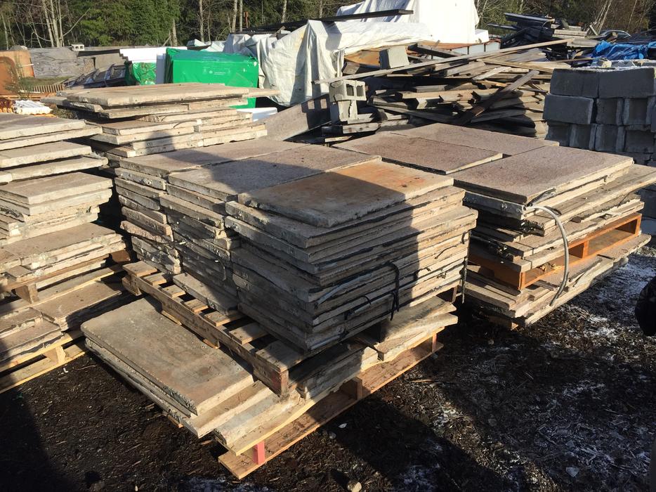 Pink Granite Paving Stone Slabs display photo