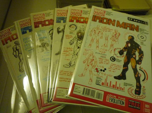 IRON MAN Vol. 5 #'s 1-6 Design Variant Set image 1