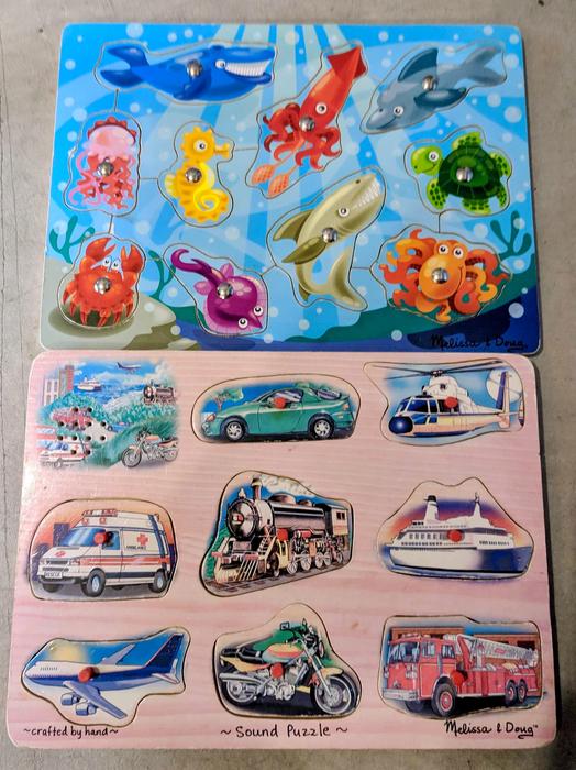 TWO MELISSA AND DOUG PUZZLES! display photo