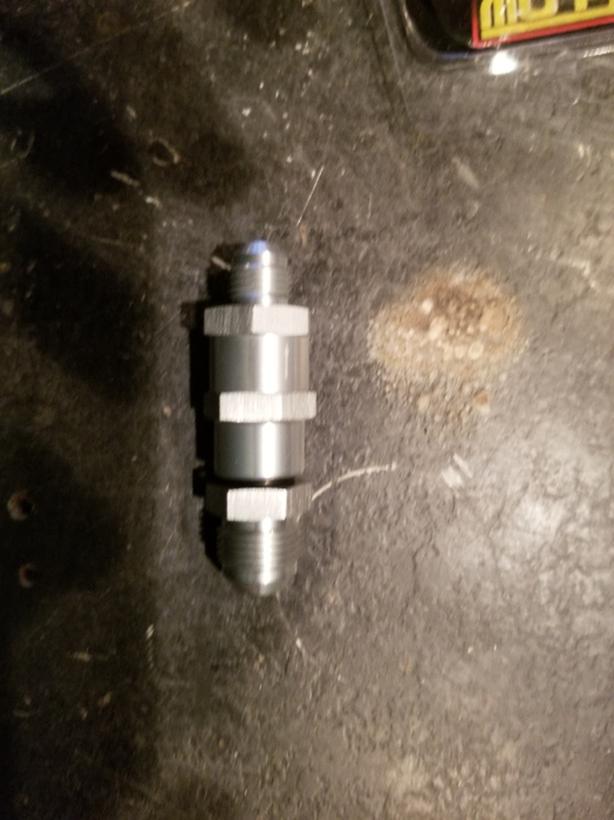 billet inline fuel/oil filter image 1