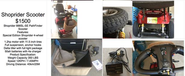 Shoprider PathFinder Scooter For Sale image 1