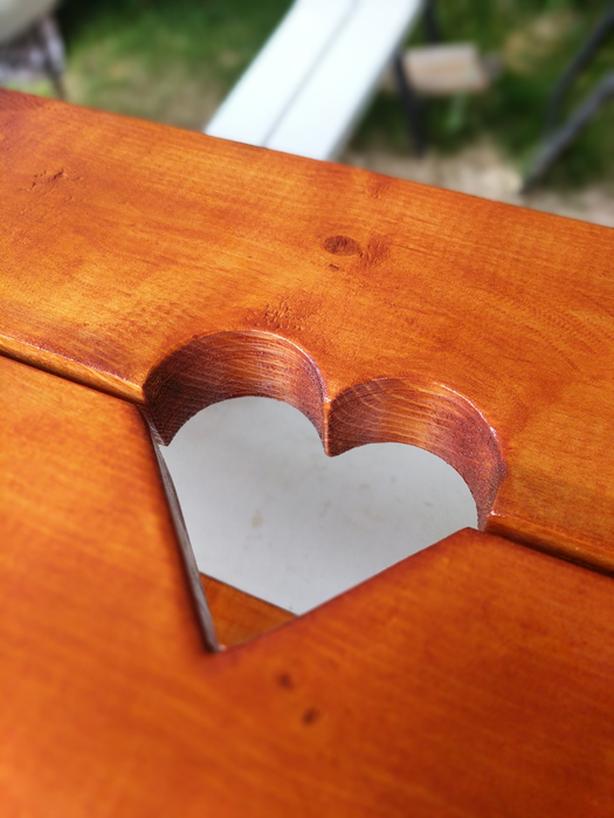 Handmade (new) Farmhouse Table with Matching Benches image 6