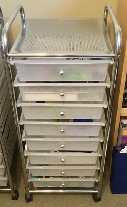 LARGE STORAGE CART ON WHEELS display photo