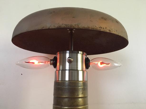 upcycled firebell lamp image 3