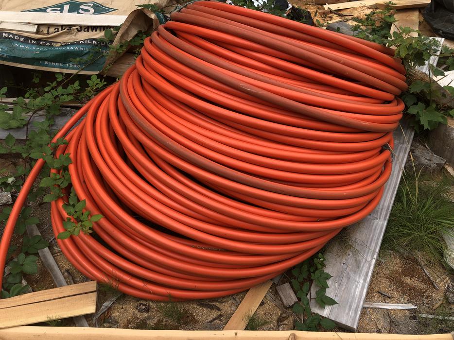 hundreds of feet of pipe for what have you display photo