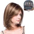 Shoulder length brown wig thumbnail image