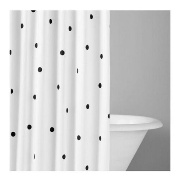 New York-inspired Deco Dot Shower Curtain PLUS matching Hand Towel image 1
